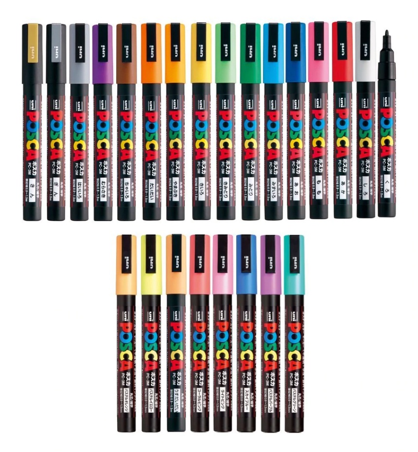 Маркер POSCA PC-3M перо пулевидное d:0,9-1,3мм абрикосовый