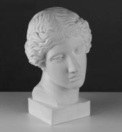Гипсовая фигура голова Амазонки, 22х25х38см