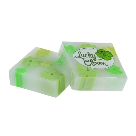 Ластик LUCKY CLOVER 36x34x11мм  прямоугольный винил